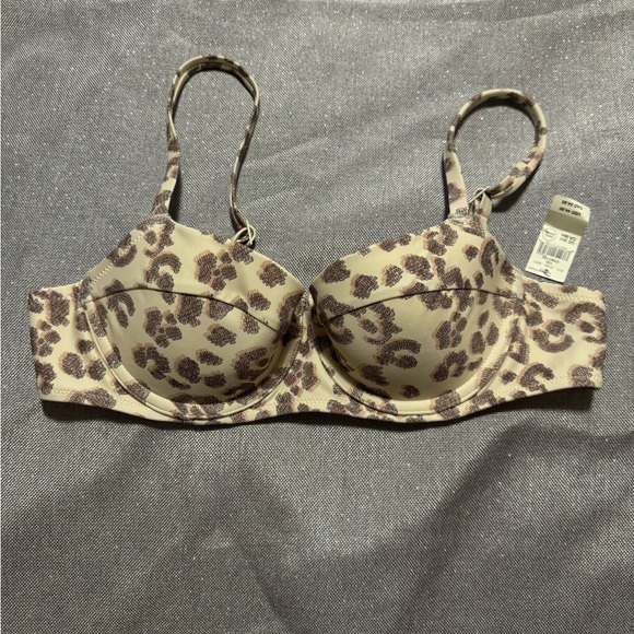 aerie Other - Aerie Cream and Brown Patterned Bra